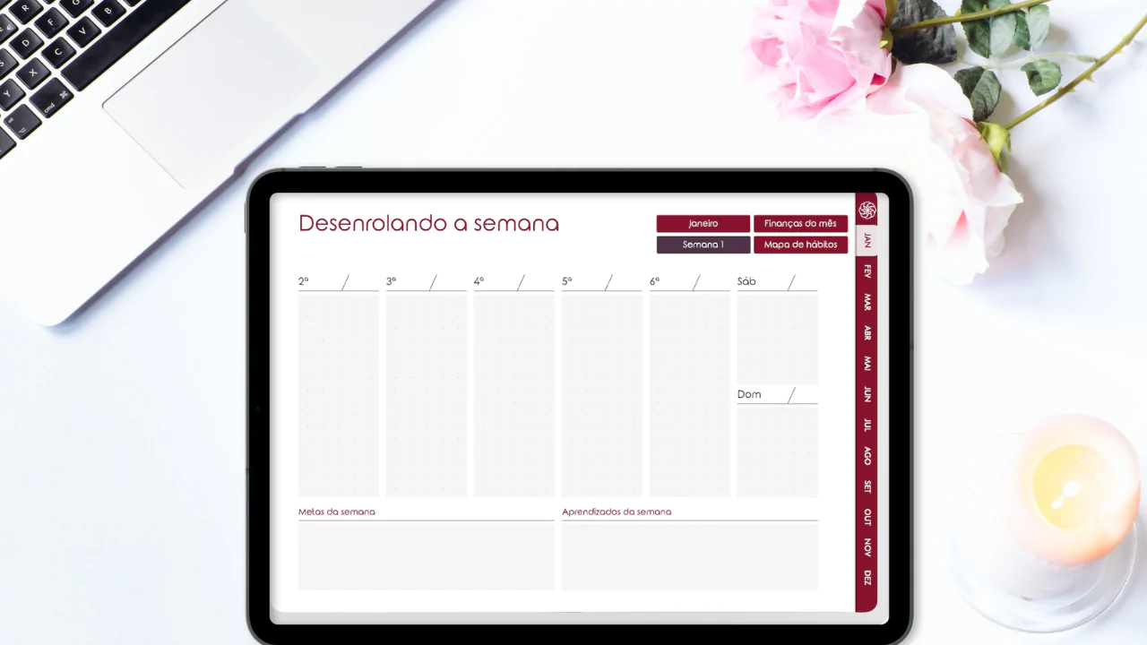 Planner DIGITAL Dona do Tempo Não Datado - Imagem 2